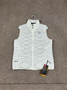 NWT Under Armor ColdGear Reactor Performance White Vest Women's Sz Medium